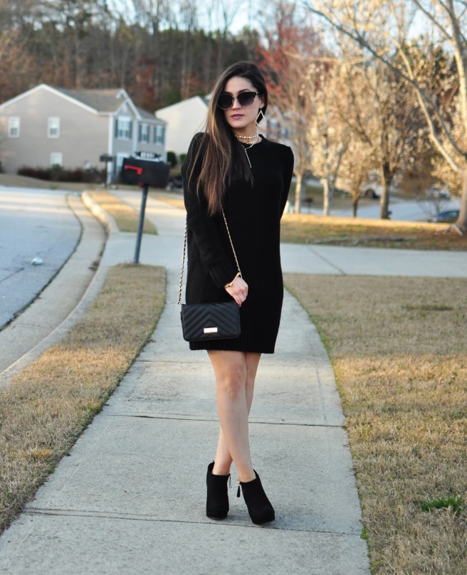 Black Tobi Sweater Dress 